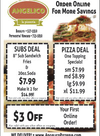 Pizza Online Ordering 4x6 Sticky Note Design