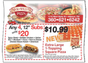 Pizza Note Pick your Design for Sticky Flyer