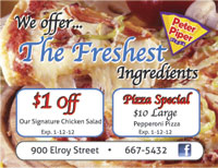 Freshest Ingredients Sticky Flyer 4x3 Custom Sticky Note Ad