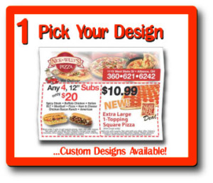 custom design pizza advertising