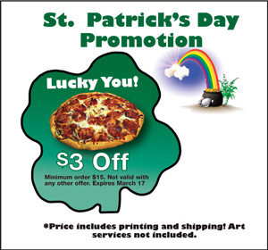 Pizzeria - St. Patrick's Day and Pizza!